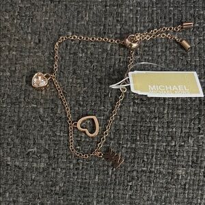 Michael Kors Rose Gold Heart Bracelet